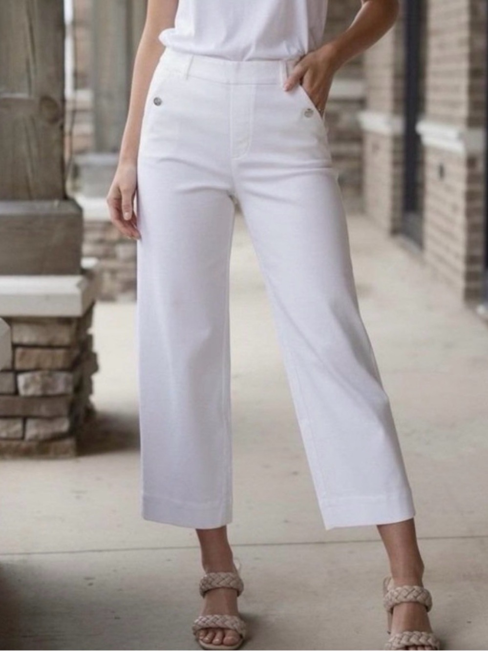 SPANX Stretch Twill Cropped Pants